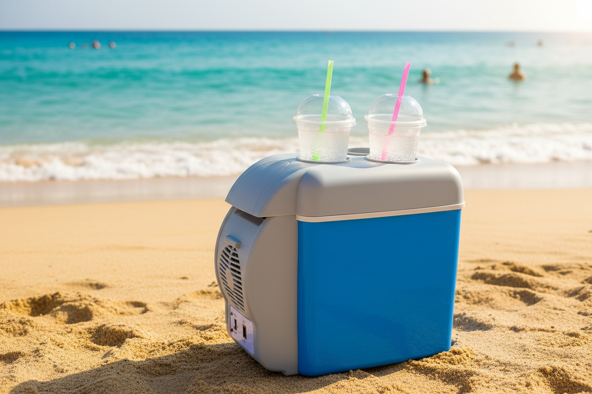 Refrigerador Portátil Con Portavasos